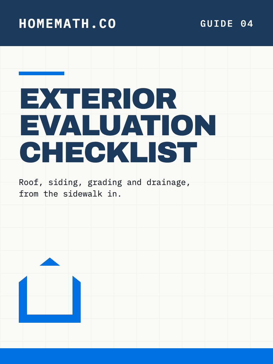 Cover of the HomeMath Exterior Evaluation Checklist