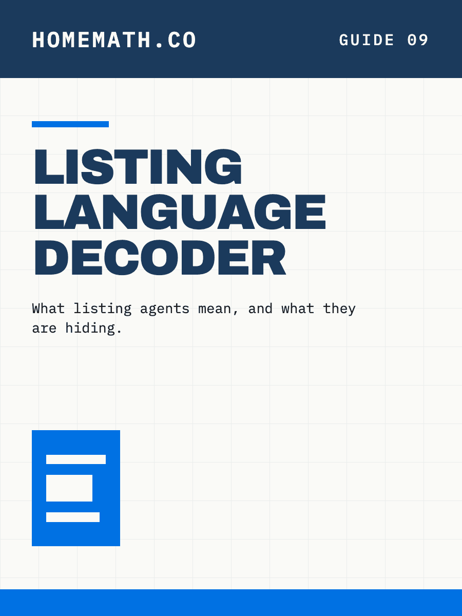 Cover of the HomeMath Listing Language Decoder